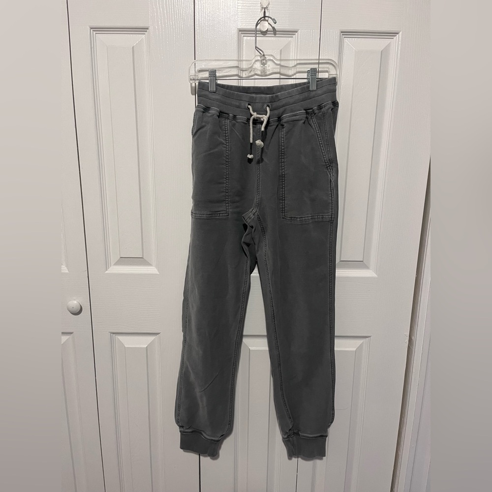 Faherty Drawstring Jogger Casual Loungewear Charcoal Size M